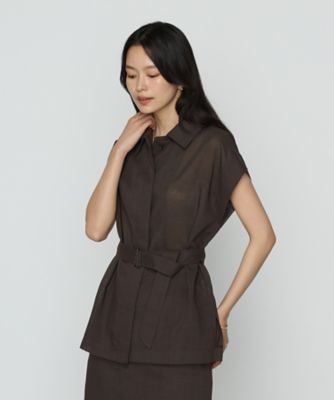カ*オ様 エルサ　ジレ Amazon | [コムサ] シアーボイル ジレ 07:亜麻 9号 | Tシャツ