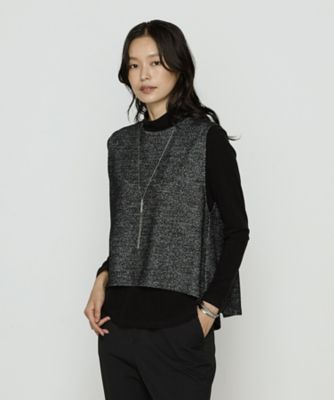 ＜COMME CA (Women)＞ツイード柄リバージャージー　アンサンブルプルオーバー（１５０６ＥＭ０７）