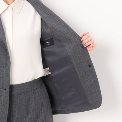 【セットアップ対応】ウールストライプ　シングルジャケット（１５０６ＧＥ１１）