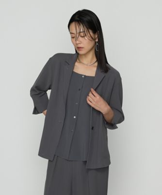 ＜COMME CA (Women)＞【セットアップ対応】ストレッチカラミ　ジャケット（１５０６ＧＫ０５）