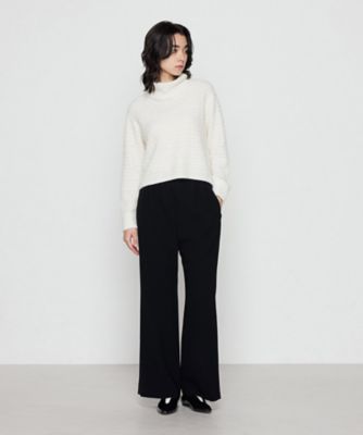 AP34 GRACECONTINENTAL トリアセダブルクロスパンツ　ブラック AP34 GRACECONTINENTAL トリアセダブルクロスパンツ ブラック