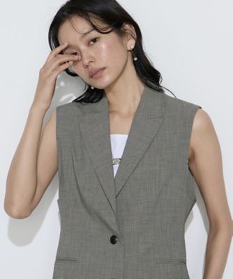 ストレッチミニ千鳥 ジレ（1507VO01） | COMME CA (Women