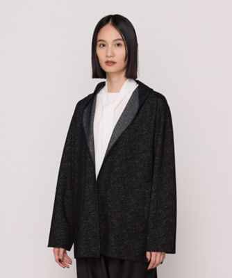 リバーシブル】ウールリバーツイード調 リバー羽織り