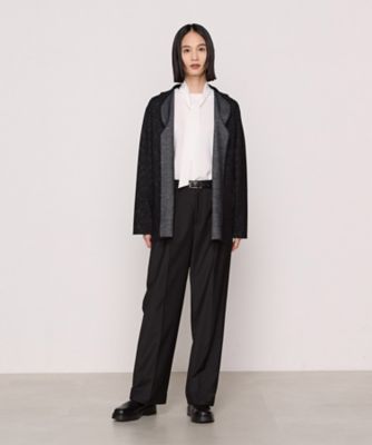 リバーシブル】ウールリバーツイード調 リバー羽織り