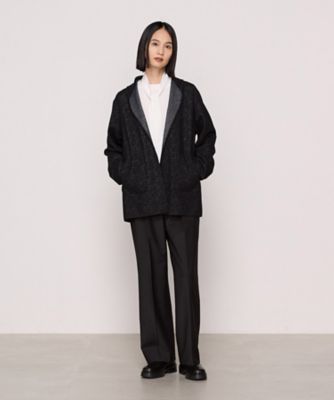 リバーシブル】ウールリバーツイード調 リバー羽織り