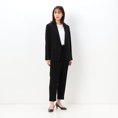 【美品】COMME CA セットアップスーツ　ドライトリアセクロス　現行　夏 セットアップ対応】ドライトリアセテートクロス ジャケット