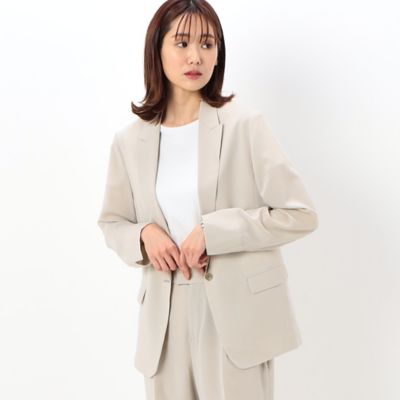【美品】COMME CA セットアップスーツ　ドライトリアセクロス　現行　夏 セットアップ対応】ドライトリアセテートクロス ジャケット