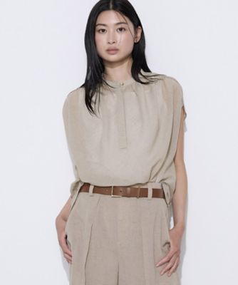 セットアップ対応】【RE：撚】トリアセクールスラブ ブラウス