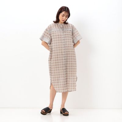 ＜COMME CA (Women)＞コットンローンサマルカンドタイル柄　ロングシャツ（１５１０ＨＣ１２）