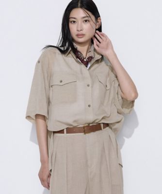 セットアップ対応】【RE：撚】トリアセクールスラブ シャツ