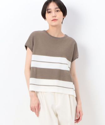 ＜COMME CA (Women)＞ギマコットン　ボーダープルオーバー（１５１１ＩＣ１４）