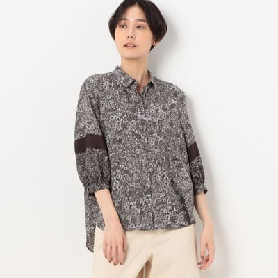 ＜COMME CA (Women)＞マーガレットフラワープリント　シャツ（１５１２ＨＣ２１）