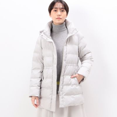 ＜三越伊勢丹/公式＞【SALE】COMME CA (Women)/コムサ ソフトタフタ 粒綿コート シロ コート・ジャケット【三越伊勢丹/公式】