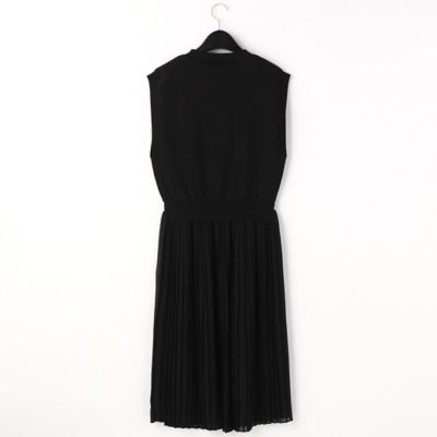 ニットベスト＆シフォンプリーツ　ドッキングワンピース（１５３２ＯＸ０１）