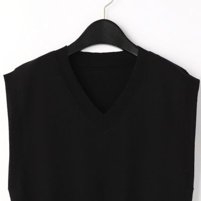 ニットベスト＆シフォンプリーツ　ドッキングワンピース（１５３２ＯＸ０１）