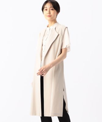 【SALE】COMME CA (Women)/コムサ TCポンチ ジレ(1533VG09) ベージュ トップス【三越伊勢丹/公式】