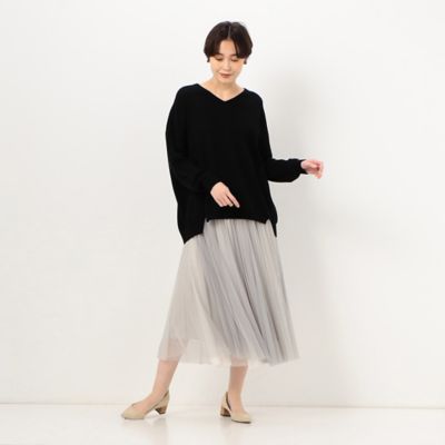 リバーシブル】ソフトチュール スカート（1538FA17） | COMME