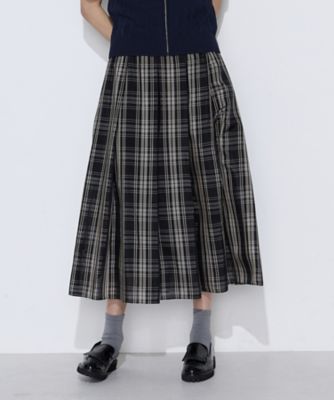 にこ様♡グレーチェック 先染めシアーチェック タックスカート（1538FO05） | COMME CA