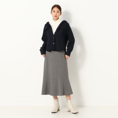 ガンクラブチェック柄　裏起毛ストレッチ　スカート（１５３８ＦＷ１１）