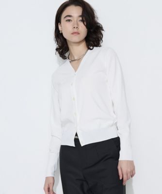 ＜COMME CA (Women)＞コットンダルストレッチ　Ｖネックカーディガン（１５５０ＩＯ０１）