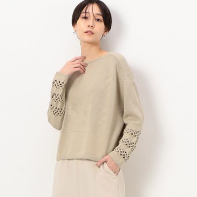 ＜COMME CA (Women)＞袖口ケーブル　ニット（１５５１ＩＣ０４）