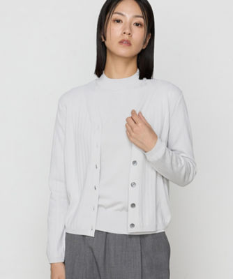 ＜COMME CA (Women)＞ＳＴＯＲＹ　２０２４年　１２月号掲載／コットンダルストレッチ　カーディガン（１５５１ＩＩ０３）