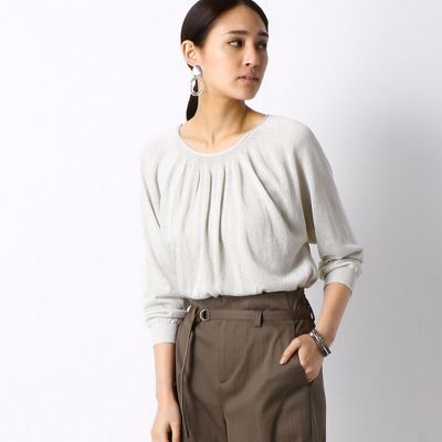 ＜COMME CA (Women)＞ドレープ　ニットプルオーバー（１５５２ＩＴ０３）