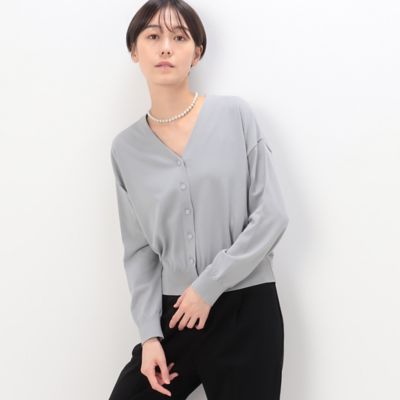 ＜COMME CA (Women)＞コットンブレンドストレッチ　カーディガン（１５５３ＩＥ０８）