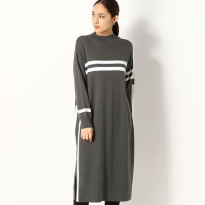 ＜COMME CA (Women)＞インターシャ柄　ニットドレス（１５５５ＩＷ１２）