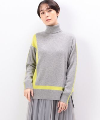 ＜COMME CA (Women)＞配色ニット　プルオーバー（１５５６ＩＥ１３）