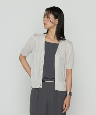 ＜COMME CA (Women)＞擬麻コットン　カーディガン（１５５７ＩＫ１４）