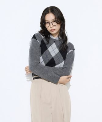 アーガイルニット プルオーバー（1557IM14） | COMME CA