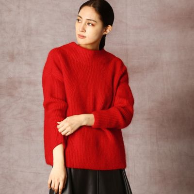 ＜COMME CA (Women)＞ファインメリノウール　ボトルネックプルオーバー（１５５９ＩＲ１２）