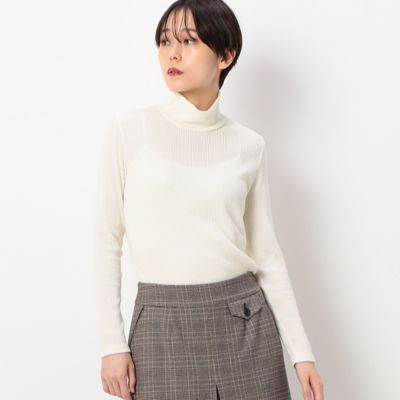 COMME CA (Women)/コムサ ラグウォームリブニット ハイネックプルオーバー(1560EA10)