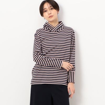 ＜COMME CA (Women)＞シルケット天竺ボーダー　プルオーバー（１５６０ＥＣ０５）