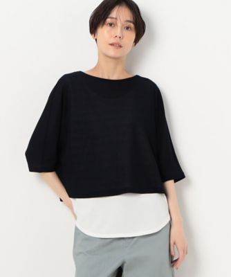 【レイヤード】ジョーゼットジャージーセットＴシャツ（１５６０ＥＣ２４）