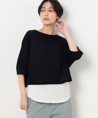 【レイヤード】ジョーゼットジャージーセットＴシャツ（１５６０ＥＣ２４）