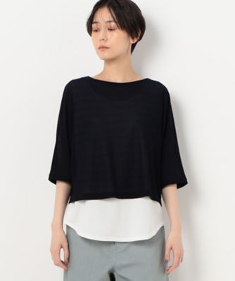 【レイヤード】ジョーゼットジャージーセットＴシャツ（１５６０ＥＣ２４）