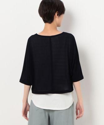【レイヤード】ジョーゼットジャージーセットＴシャツ（１５６０ＥＣ２４）