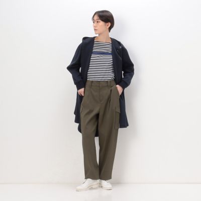 シルケット天竺ボーダー　ボートネックＴシャツ（１５６０ＥＥ０３）