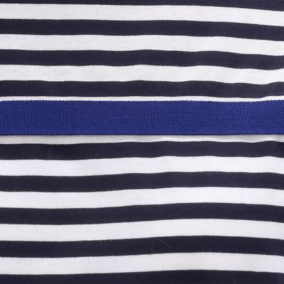 シルケット天竺ボーダー　ボートネックＴシャツ（１５６０ＥＥ０３）