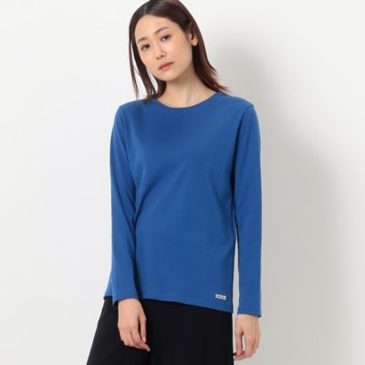 【SALE】COMME CA (Women)/コムサ フェザータッチスムース 長袖Tシャツ(1560EE09) アオ トップス【三越伊勢丹/公式】