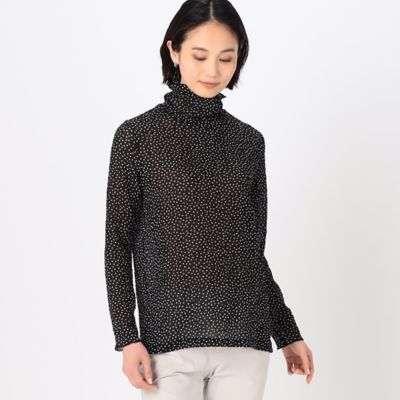 COMME CA (Women)/コムサ ストレッチシアーサッカードット柄 プルオーバー(1560EG02)