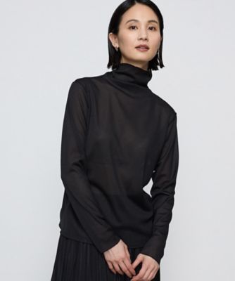 ＜COMME CA (Women)＞ＳＴＯＲＹ　２０２４年　１２月号掲載／ソフトチュール×ウーリー分繊トリコット広巾　プルオーバー（１５６０ＥＩ０５）