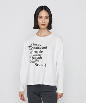 ＜COMME CA (Women)＞ＳＴＯＲＹ　２０２４年　１２月号掲載／スーピマバイオシルスムース　Ｔシャツ（１５６０ＥＩ１０）