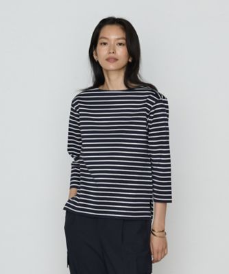 Saint Laurent コットンボーダーカットソー コットンスーピマボーダー カットソー（1560EK02