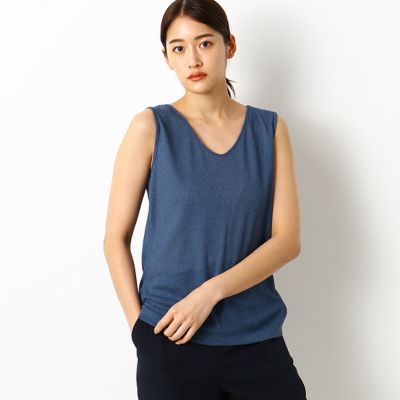 ★送料込◆2色 Vネック タンクトップ&ゴム ワイドスラックス SET ベーシックワイドスラックス | ファッション通販サイト NUGU