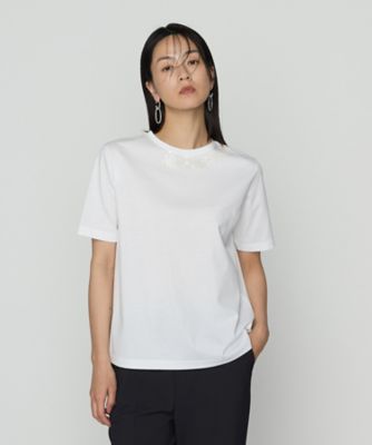 ＜COMME CA (Women)＞スーピマコットンポンチ　Ｔシャツ（１５６０ＴＫ１４）