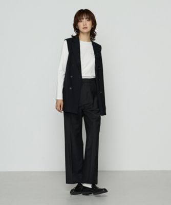 コムサ（COMME CA）/スーピマバイオシルスムース ビジュー刺繍Tシャツ スーピマバイオシルスムース ビジュー刺繍Tシャツ（1560TM03