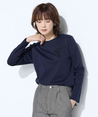 今期新作店頭限定 ビジューカットソー ビジューロングスリーブT / Bijou Long Sleeve T | FICTION TO